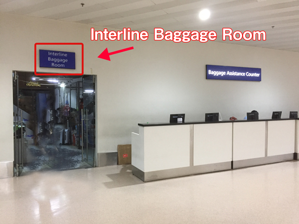 Interline-baggage-room
